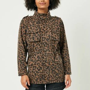 NWT, Women’s Size M, Leopard Print Utility Jacket 🖤🤎🐆